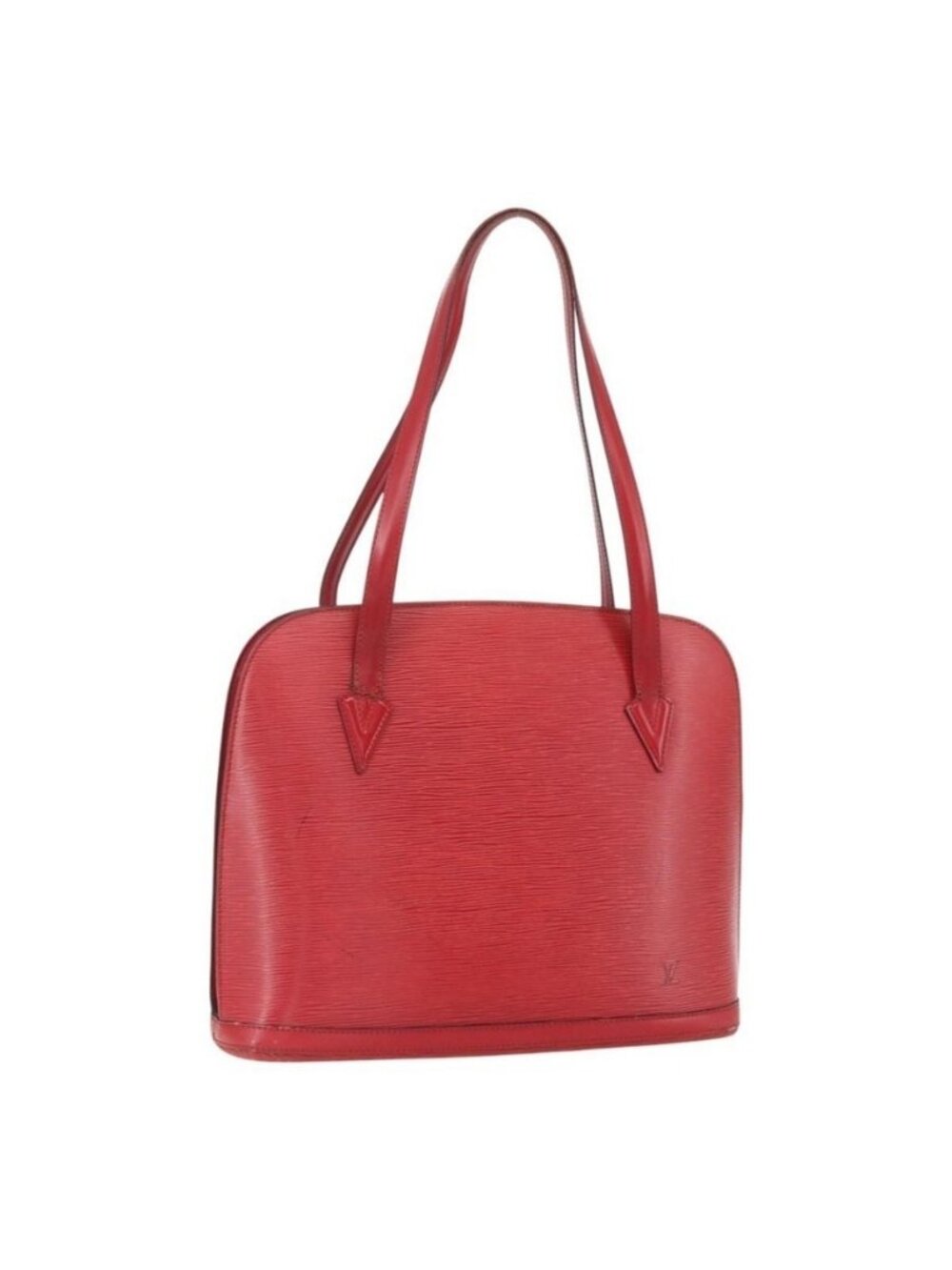 Authentic LOUIS VUITTON Epi Lussac Shoulder Bag Red M52287 LV